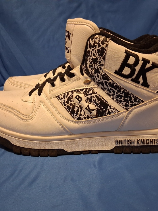 British Knights Other - Vintage British Knights Mens Black/White High Top Sneakers Mens Size 10.5